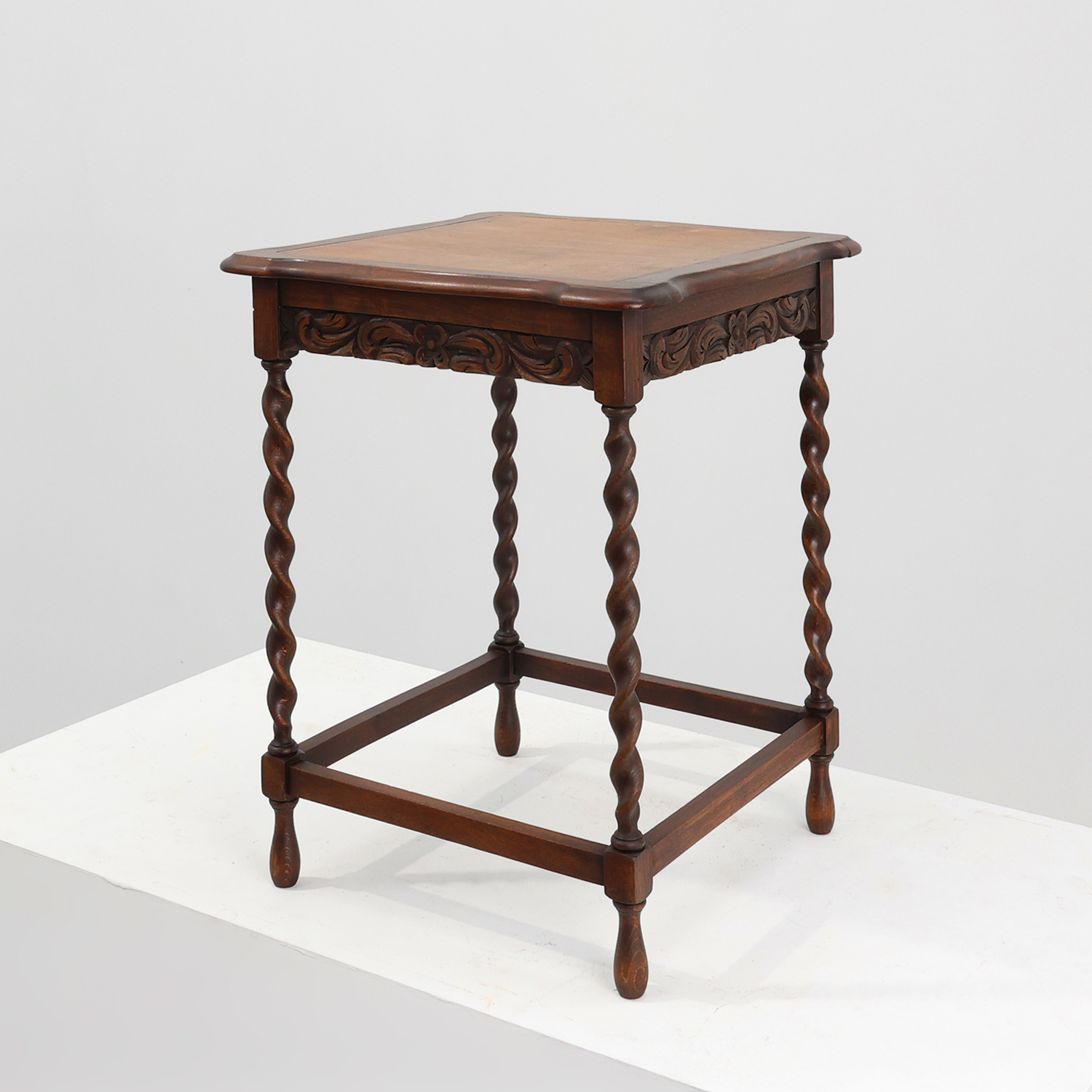 Antique French Oak Side Table, circa 1900-img